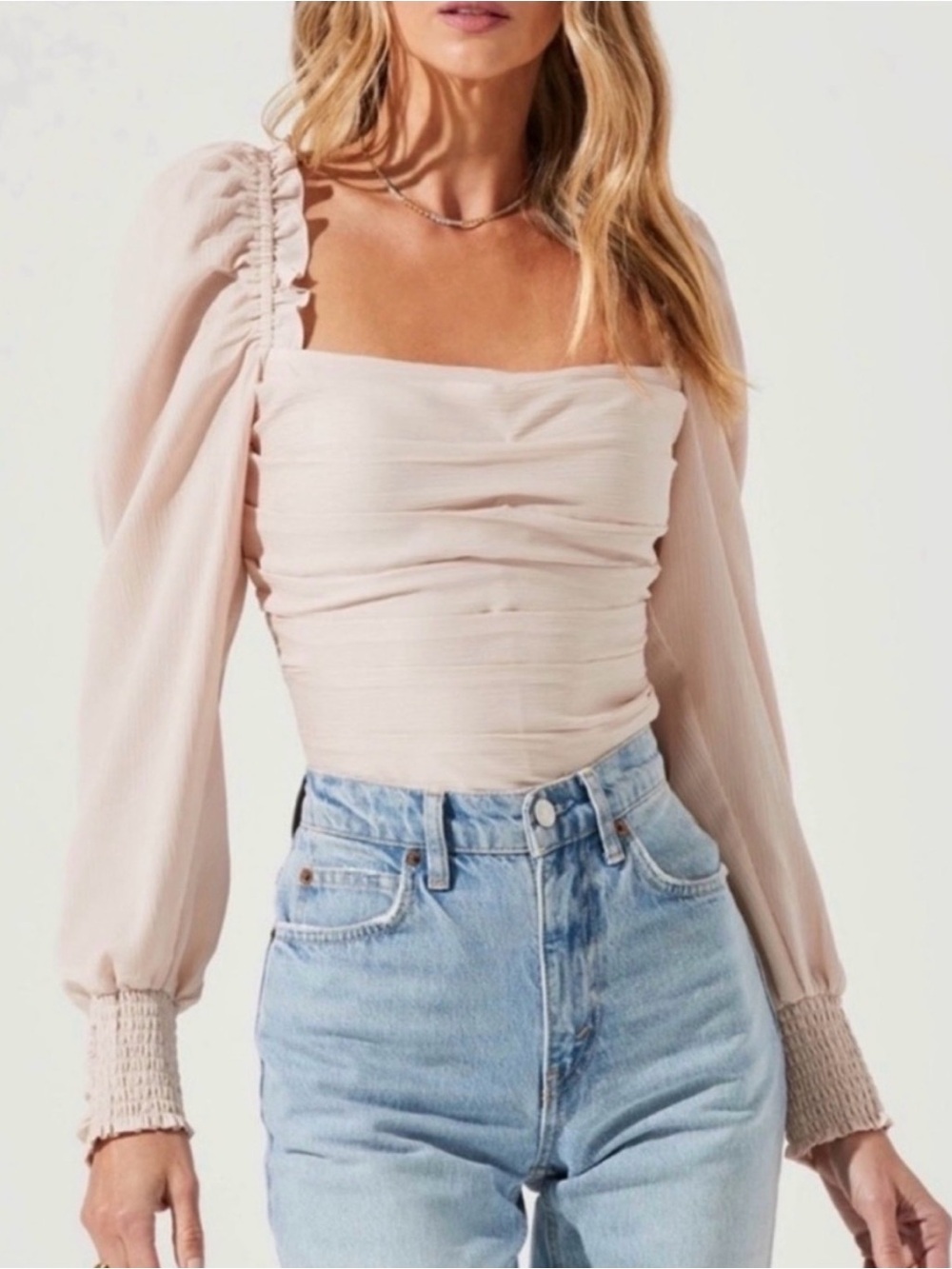 ASTR THE LABEL puff sleeve shirt